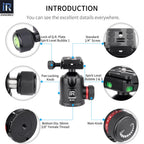 INNOREL K36/K44 36mm/44mm Professional Tripod Ball Head Aluminum Panoramic