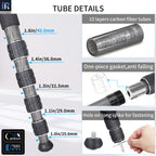 INNOREL KT405C camera tripod with 10-layer carbon fiber tubes 40mm max tube