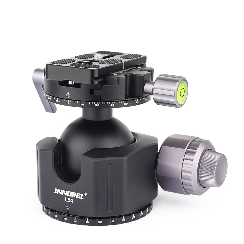 INNOREL L54 aluminum ballhead precision CNC machined for smooth panoramic rotation