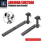 LBK250A/LBK400A Long Focus Telephoto Lens Bracket Lengthened Quick Release Plate Camera Clamping Pillar For Arca Swiss Tripod Head Bird Watching