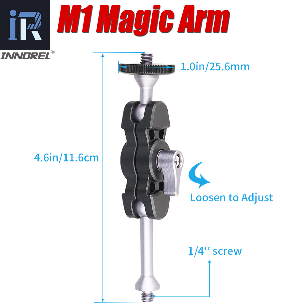 With 1/4 screw on both ends and a 1/4 to 3/8 adapter  it is compatible with most equipments such as DSLR camera monitor LED light phone clip microphone and etc