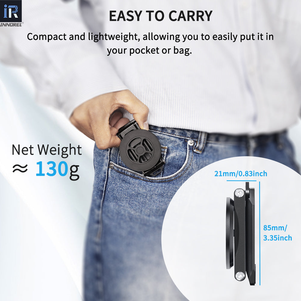 Compact and lightweight allowing you to easily put it in your pocket or bag