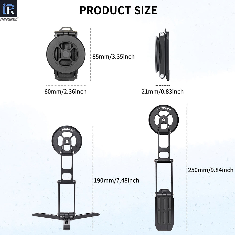 Ms6 Handheld INNOREL MS6 Lightweight Aluminum Alloy Handheld Selfie Stick, 3-Axis F