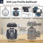 INNOREL N44 ballhead features double U notch allows vertical shooting anti-lost knobs prevent losing parts