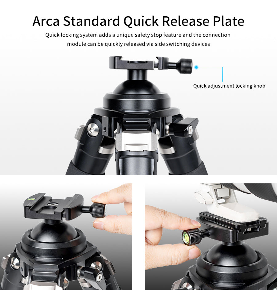 INNOREL P324C/P364C/P404C Carbon Fiber Shooting Tripod