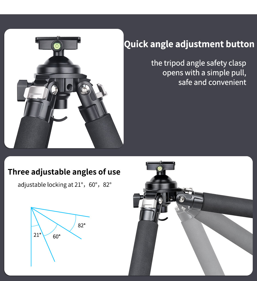 INNOREL P324C/P364C/P404C Carbon Fiber Shooting Tripod