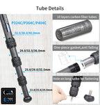 INNOREL P324C/P364C/P404C Carbon Fiber Shooting Tripod