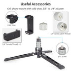 INNOREL PW70 Mini monopod Stand Cell phone mount with cold shoe, 3/8" to 1/4" adapter