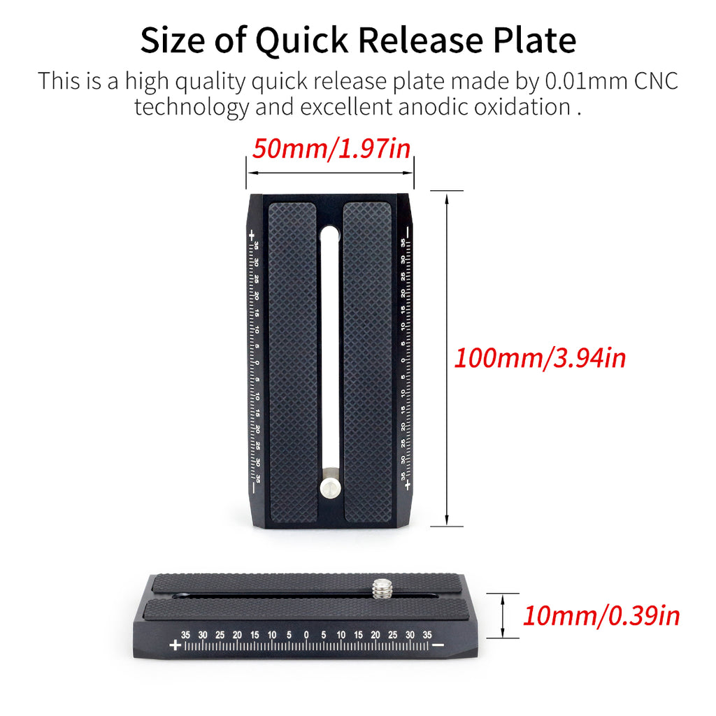 This is a high quality quick release plate made by 0.01mm CNC technology and excellent anodic oxidation