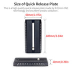 This is a high quality quick release plate made by 0.01mm CNC technology and excellent anodic oxidation