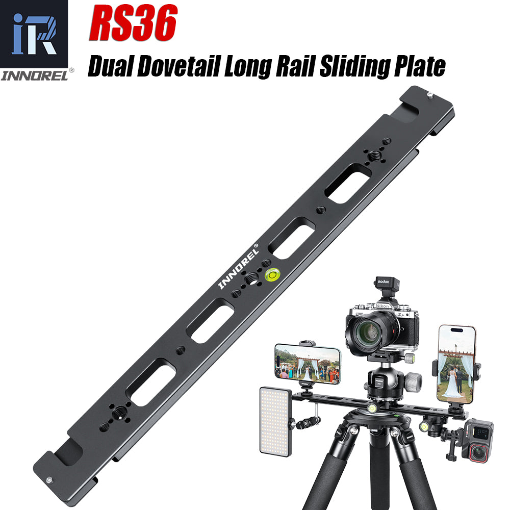 INNOREL RS36 360mm Multi-Purpose Dual Dovetail Long Quick Release Extender Rail Sliding Plate