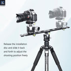 INNOREL RS50 500mm Multi-Purpose Dual Dovetail Long Quick Release Extender Rail Sliding Plate with 2 Clamp Holders for Camera Tripod Ballhead