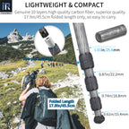 RT45C genuine 10 layers high quality carbon fiber, superior quality.
17.9in/45.5cm folded length only