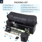 INNOREL RT75CG tripod package contents tripod N44 ballhead quick release plate tripod bag allen key ballhead bag