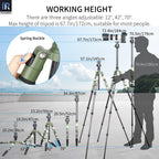 INNOREL RT75CG extended to full height showing maximum working height