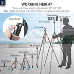 INNOREL RT75CM extended to full height showing maximum working height