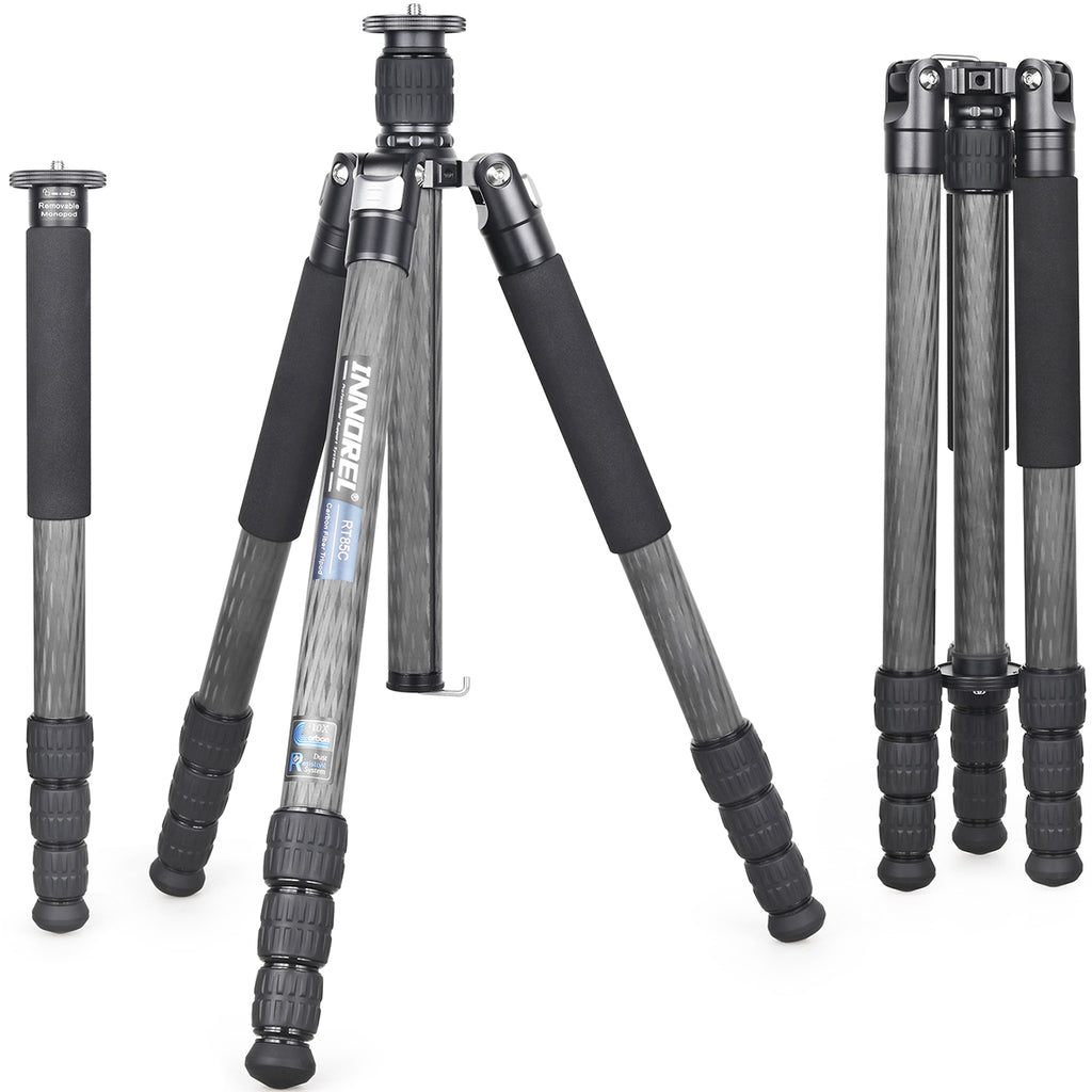 INNOREL RT85C lightweight tripod monopod heavy duty stand for digital DSLR camera camcorder.