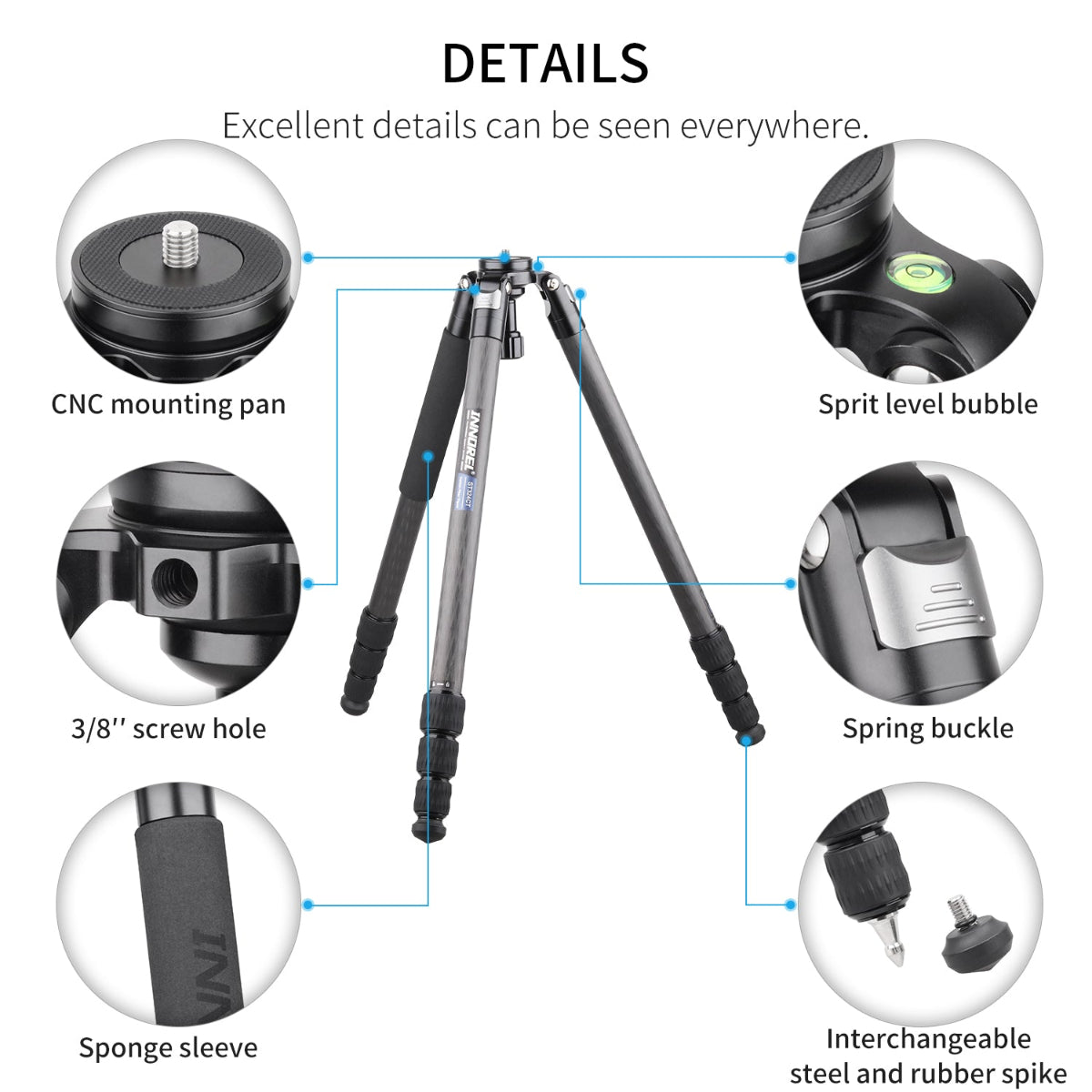 tripod tall tripod best travel tripod ultra stable camera tripod stand for dslr camcorder Travel Tripod Reliable Stability