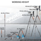 INNOREL ST344C extended to full height showing maximum working height