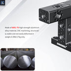 NNOREL TH145 aluminum mounting bracket - 6061-T6 high-strength alloy, CNC-machined, rigid and warp-proof construction. Lightweight design weighs only 0.39lb (175g).