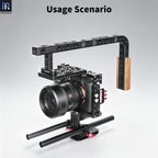 INNOREL TH145 Camera Handle Grip Usage Scenario include cage rig, cheese handle, cheese palte and so on.
