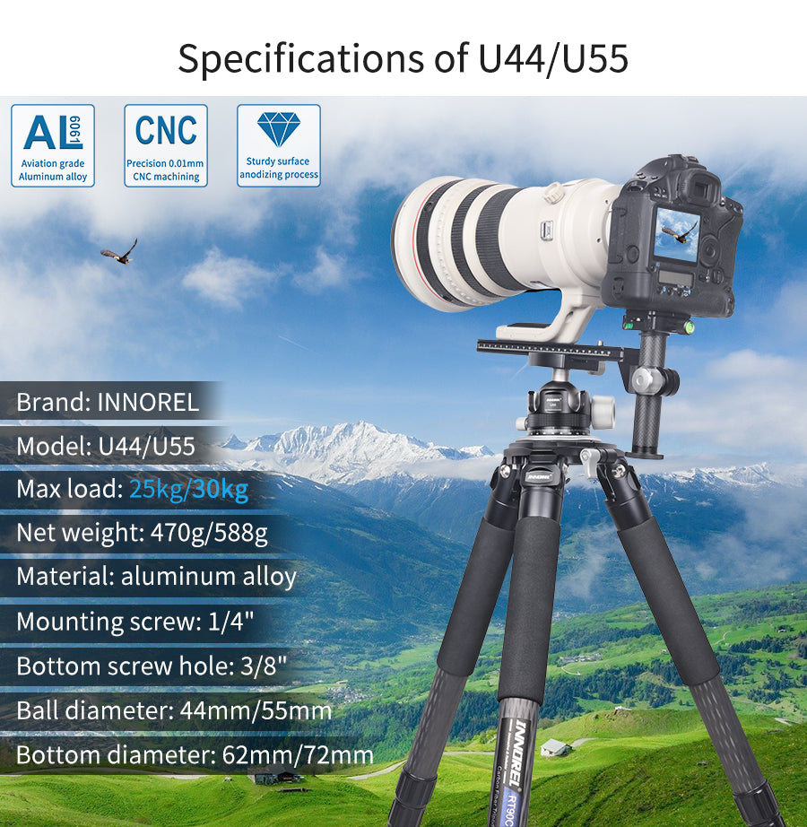 44/55mm Low Profile Ball Head INNOREL U44/U55