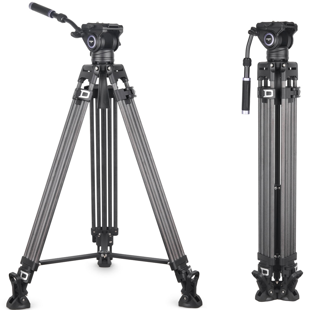 INNOREL VF80C Professional Carbon Fiber Video Tripod F80 Fluid Head