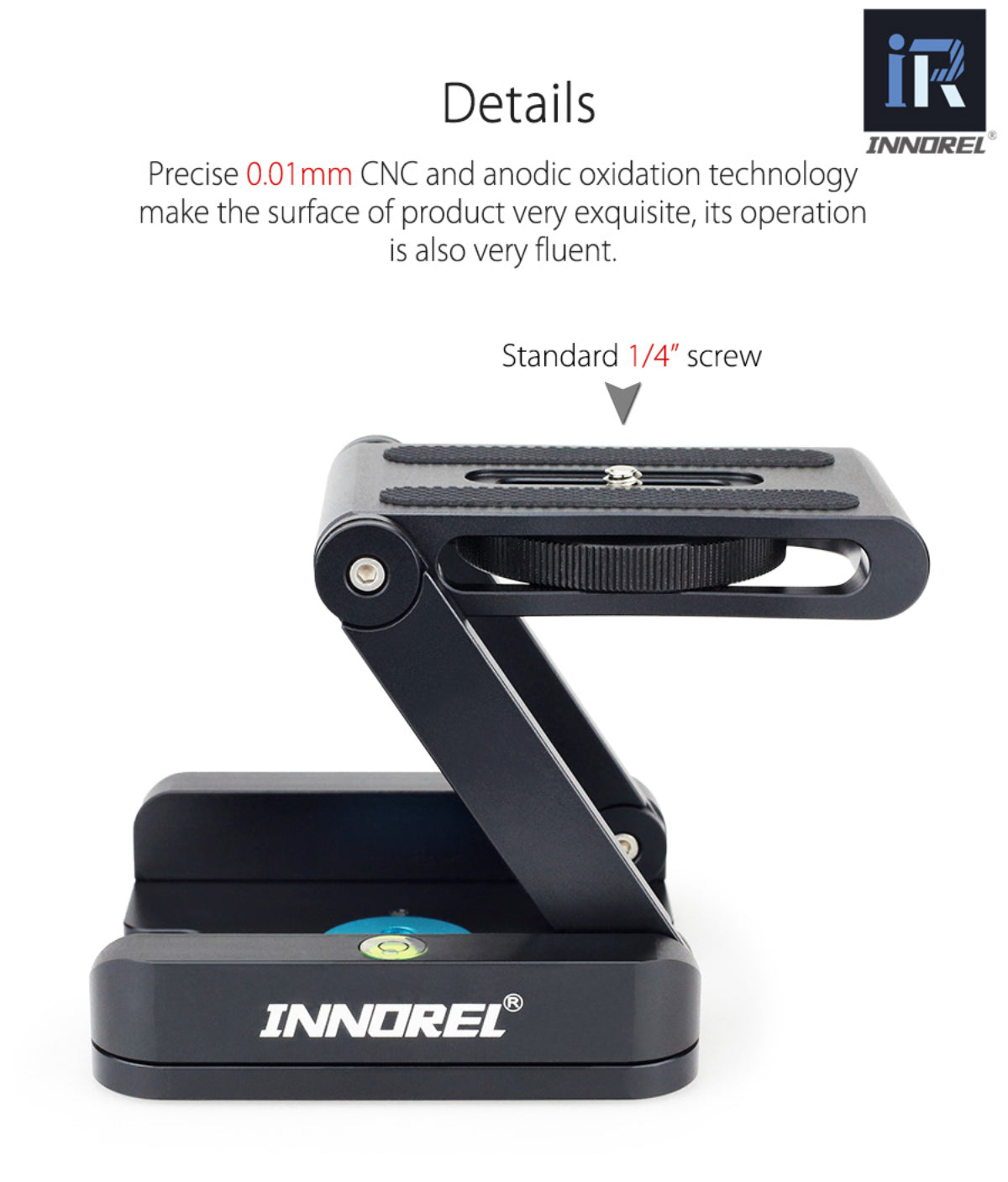 INNOREL ZH5 Z Flex Tilt Aluminum Flexible Tripod Head