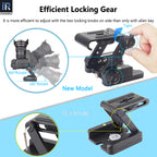 It is more efficient to adjust with the two locking knobs on side than only with allen key