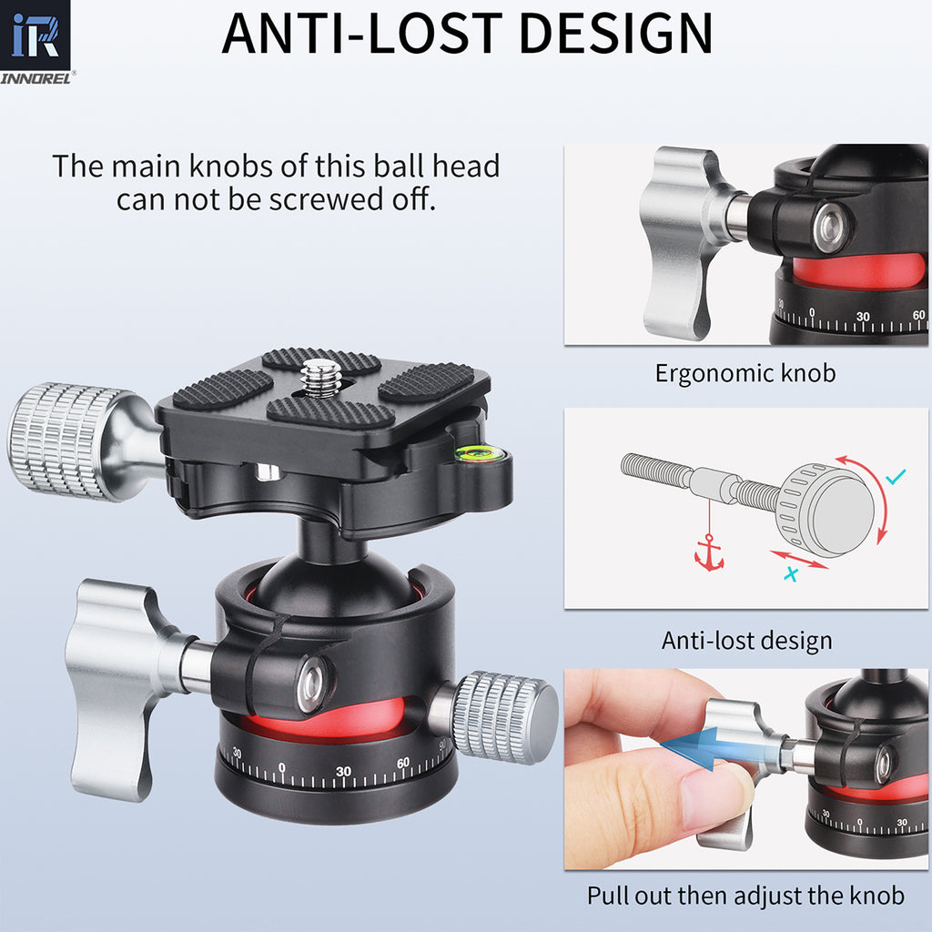 C28 The main knobs of this ball head can not be screwed off