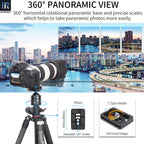 With 360° panoramic base and precise scale  take panoramic photos more easily