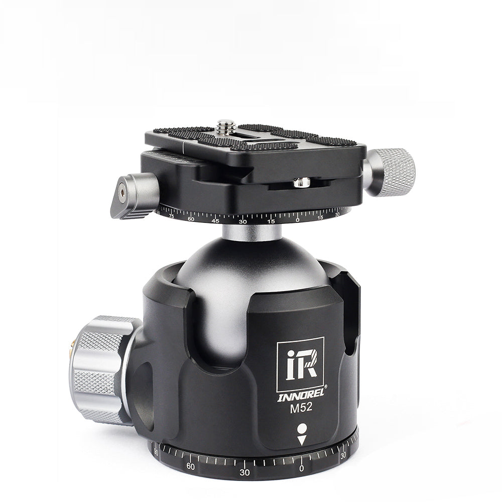 This ball head uses Low Gravity Center design compact but stable about 20% shorter than previous traditional structure