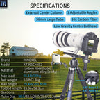 KT365C tripod with N52 ballhead specifications including 201.8cm max height 2.3kg weight 30kg load 10-layer carbon tube
