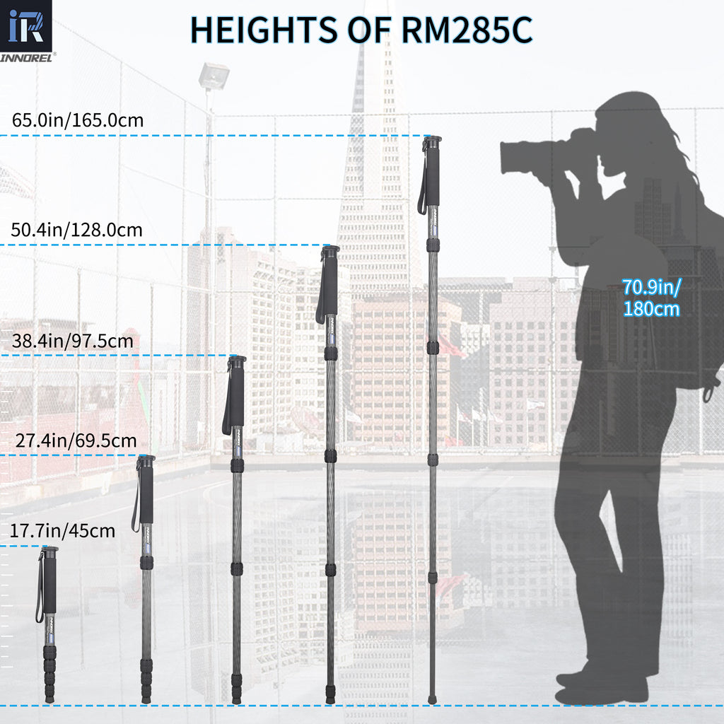 INNOREL monopod RM325C Extension HEIGHTS