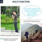 RM325C can be used as not only a monopod but also a hiking alpenstock