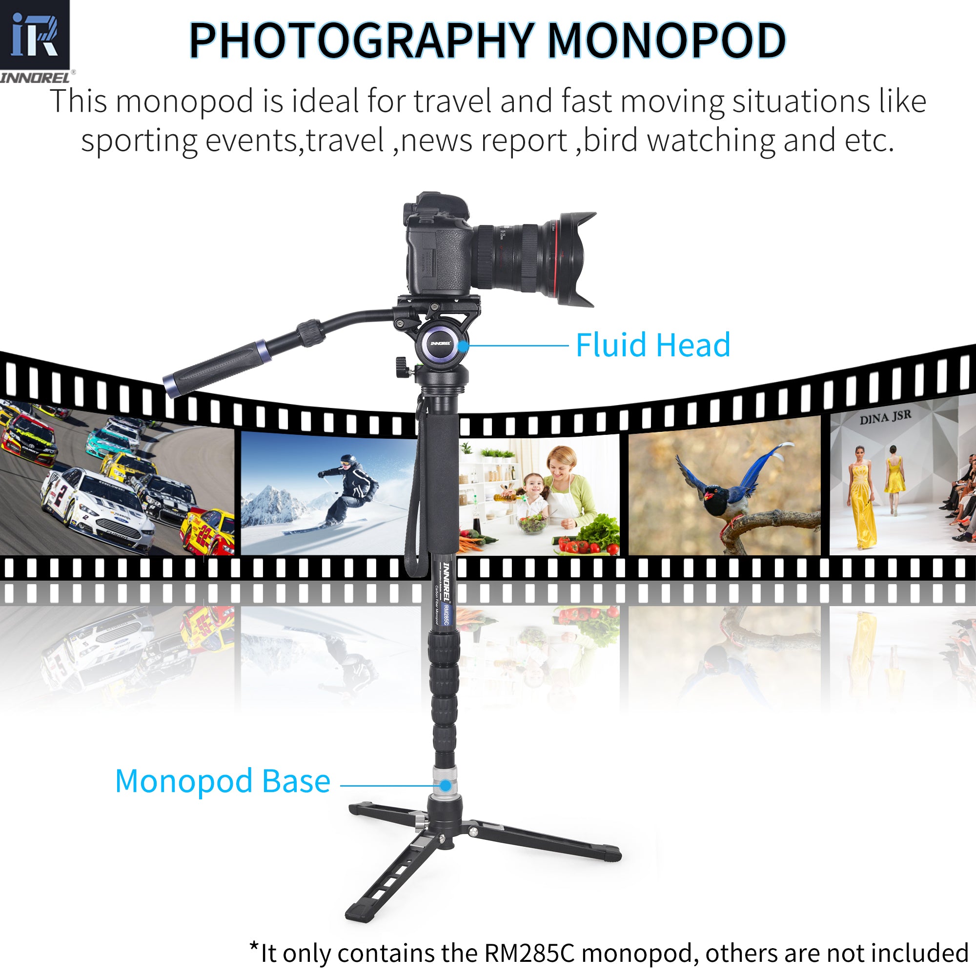 RM325C is ideal for travel and fast moving situations like sporting events travel news report bird watching