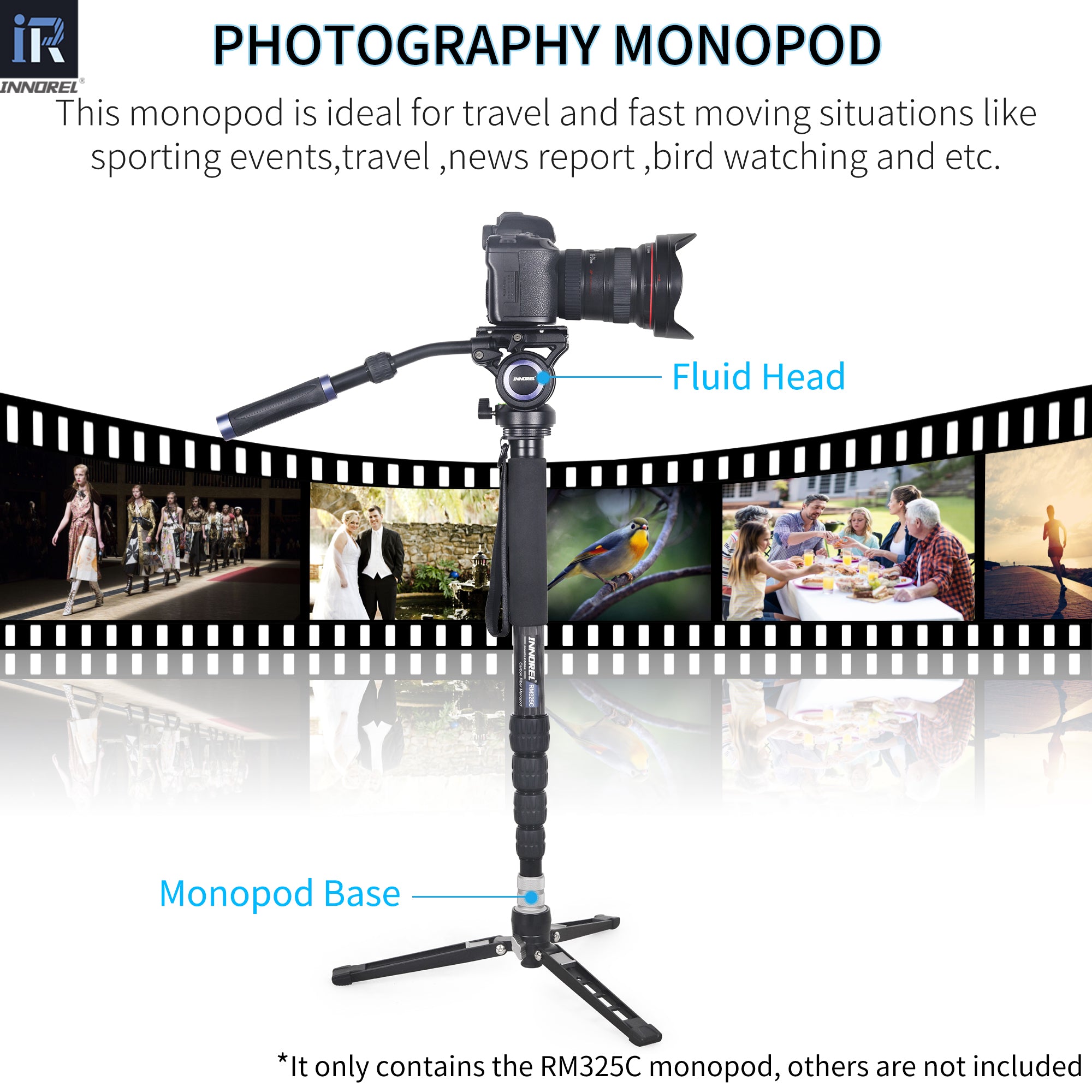 RM325C is ideal for travel and fast moving situations like sporting events travel news report bird watching