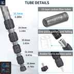 INNOREL monopod RM325C with 10-layer carbon fiber tubes