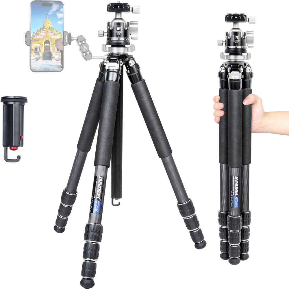 Portable Carbon Fiber Camera Tripod INNOREL GT254C