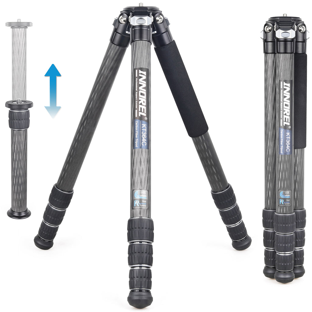 INNOREL carbon fiber KT364C compact travel tripod