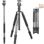 Portable Carbon Fiber Tripod INNOREL RT45C with N36 ballhead for DSLR and video cameras