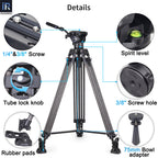 1/4"&3/8" Screw Spirit level Tube lock knob 3/8" Screw hole Rubber pads 75mm Bowl adapter