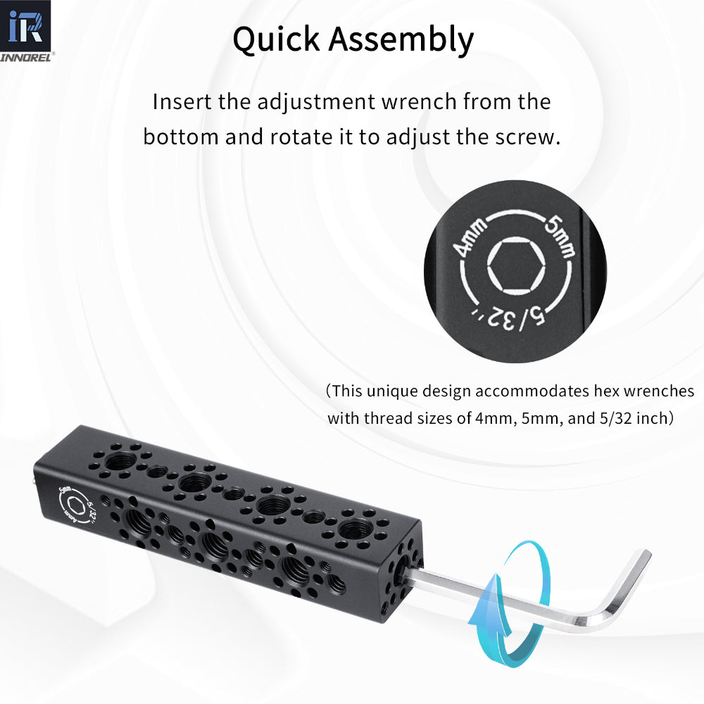 CB4 this unique design accommodates hex wrenches with thread sizes of 4mm, 5mm, and 5/32 inch