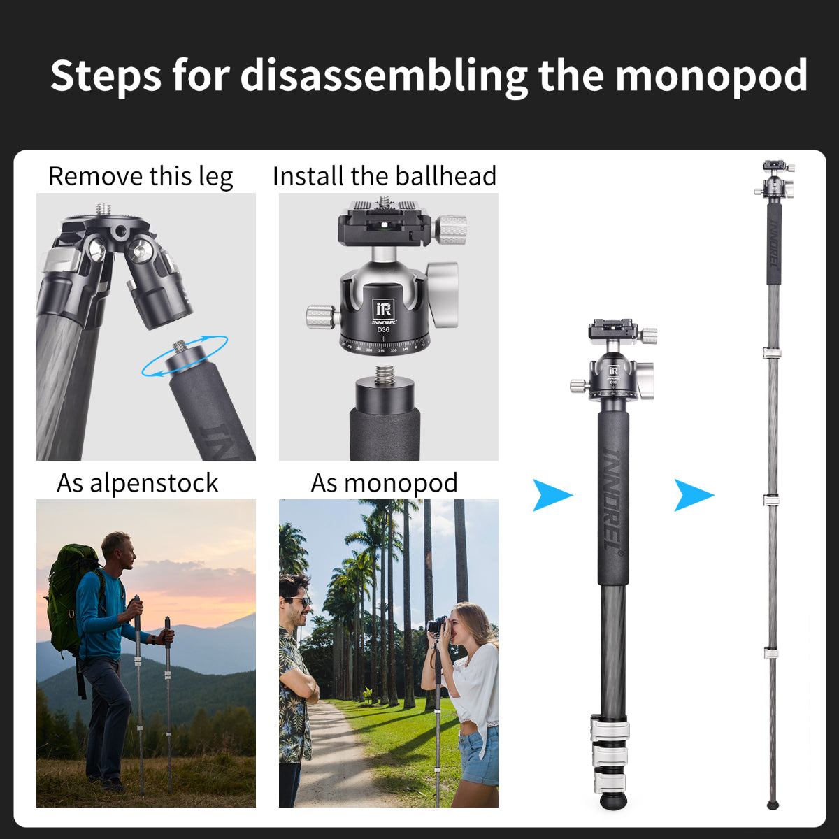 steps for KT254CF disassembling the mononopd