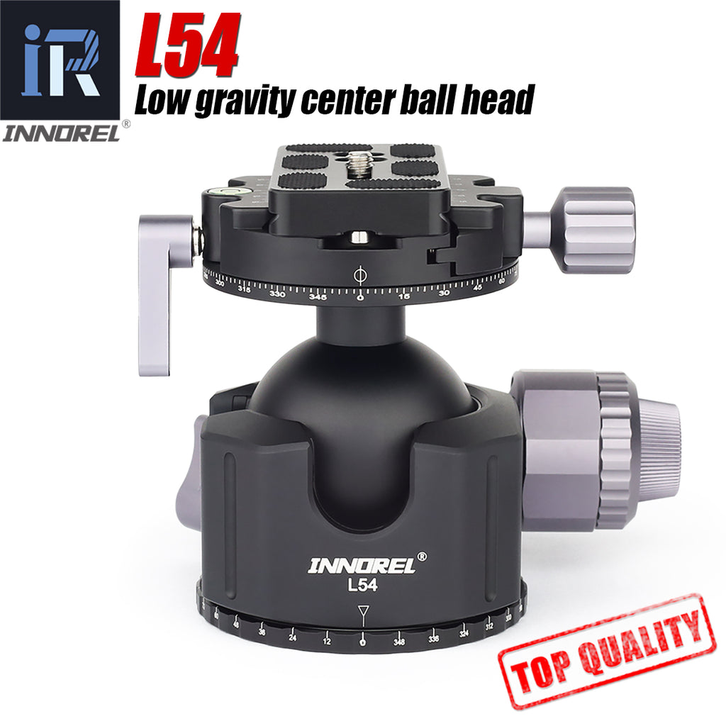 INNOREL L54 aluminum ballhead precision CNC machined for smooth panoramic rotation