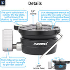LB50 leveling base detail showing  bubble levels,wrench applicable method