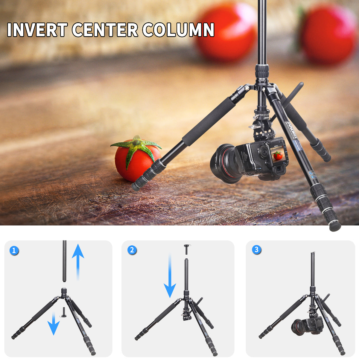 Steps for using INNOREL RT45A center column