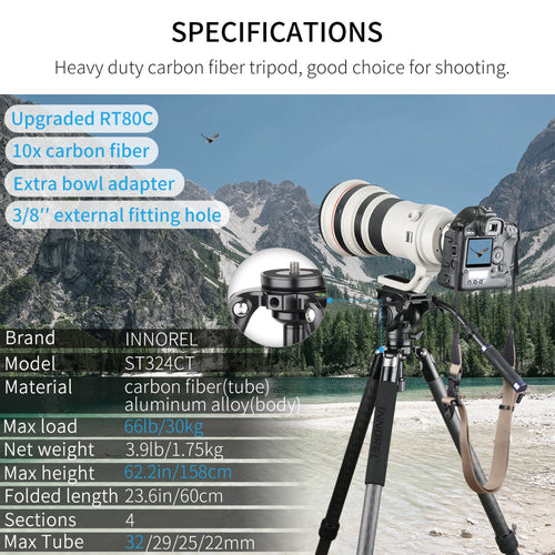 camera tripod carbon fiber tripod bowl tripod heavy duty tripod stand professional carbon fiber tripod