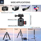 INNOREL K36/K44 36mm/44mm Professional Tripod Ball Head Aluminum Panoramic Arca Swiss Structure Max Load 20/25kg for Camera DLSR