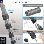 Non-slip rubber feet at the bottom of INNOREL KT284C camera tripod